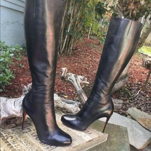 Louboutin fifi botta 120 leather boots size 40